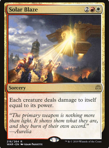 Solar Blaze War of the Spark