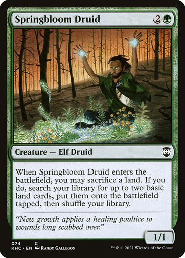 SpringbloomDruid__32583 Springbloom Druid Kaldheim Commander