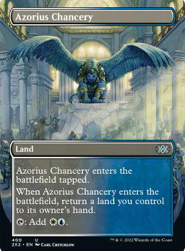 Azorius Chancery (Borderless) Double Masters 2022 - Variants