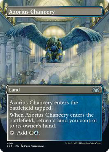 AzoriusChancery400__55860 Azorius Chancery (Borderless) Double Masters 2022 - Variants