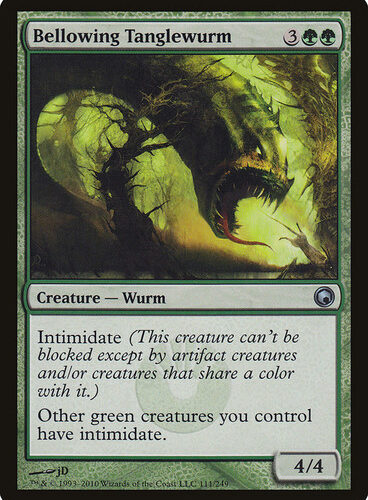 Bellowing Tanglewurm Scars of Mirrodin
