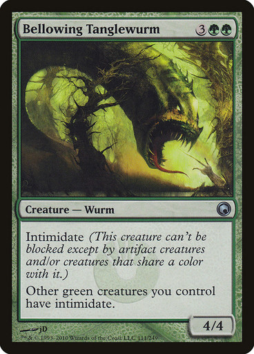 BellowingTanglewurm__08247 Bellowing Tanglewurm Scars of Mirrodin
