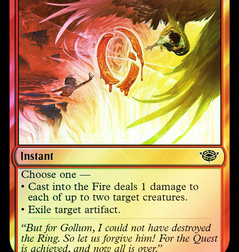 Cast into the Fire The Lord of the Rings (Foil)
