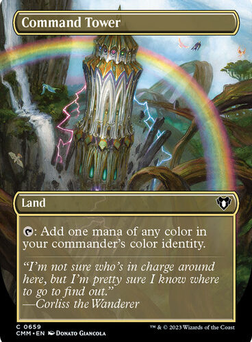 Command Tower (Borderless) Commander Masters - Variants