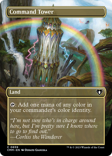 CommandTower659__05252 Command Tower (Borderless) Commander Masters - Variants