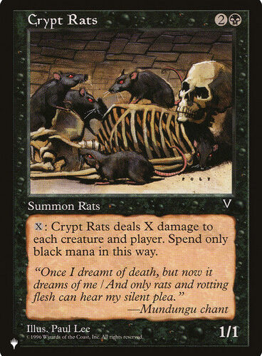 Crypt Rats Planeswalker Symbol Reprints