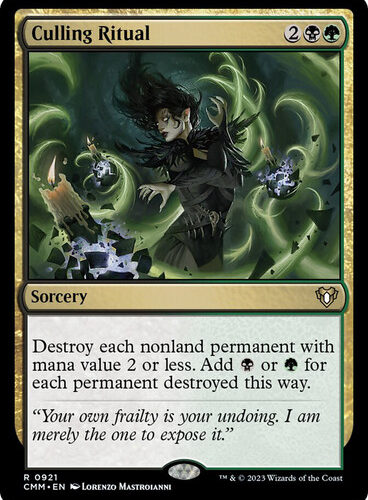 Culling Ritual Commander Masters