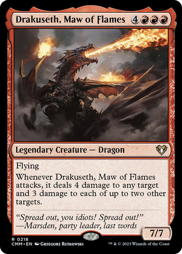DrakusethMawOfFlames__04337 Drakuseth, Maw of Flames Commander Masters