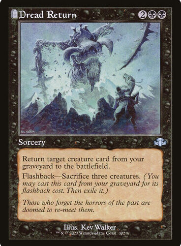 Dread Return (Retro Frame) Dominaria Remastered - Retro Frame