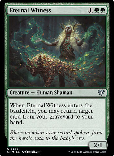 Eternal Witness Commander Masters
