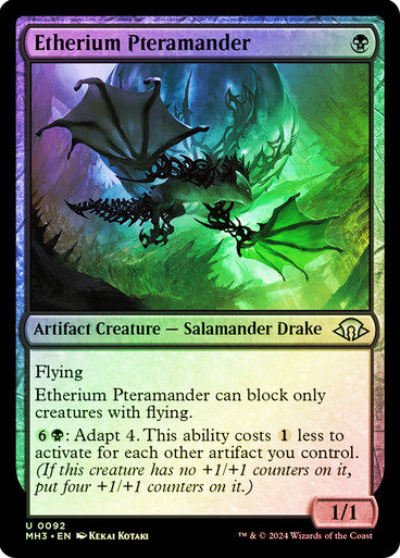 EtheriumPteramander__03053 Etherium Pteramander Modern Horizons 3