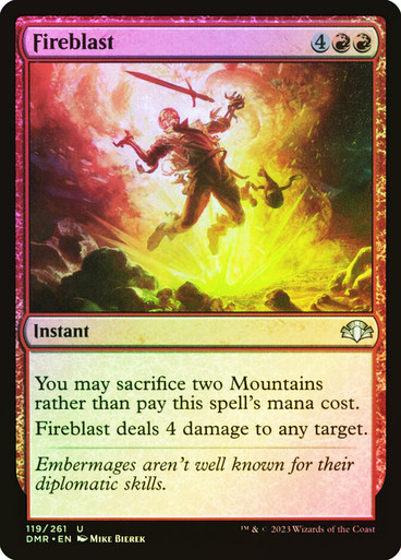 Fireblast Dominaria Remastered
