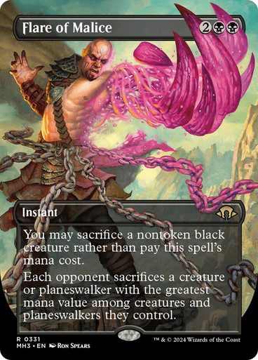 FlareOfMalice331__51072 Flare of Malice (Borderless) Modern Horizons 3 - Variants