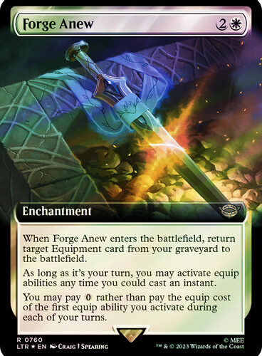 Forge Anew (Extended Art) (Surge Foil) The Lord of the Rings - Alternate Foil