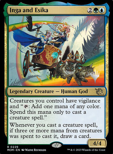 Inga and Esika (Promo Pack) (March of the Machine) Promo: Planeswalker Stamped