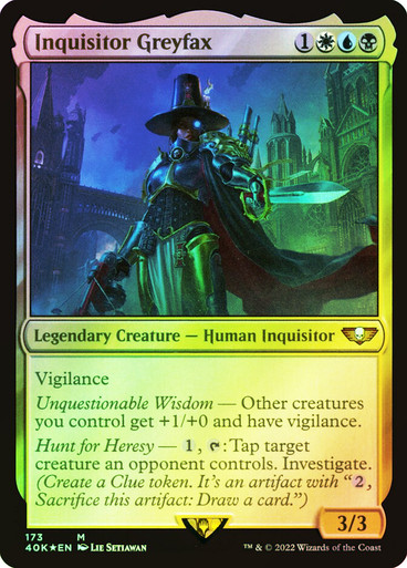 InquisitorGreyfax__27883 Inquisitor Greyfax Warhammer 40,000 Commander (Foil)