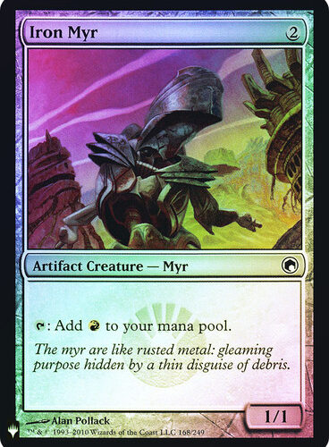 Iron Myr Planeswalker Symbol Reprints Foil