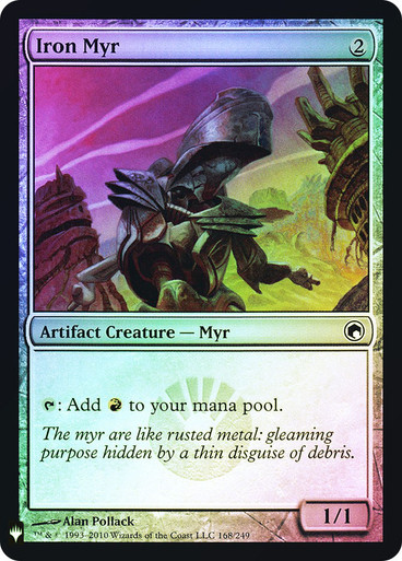 IronMyr__50089 Iron Myr Planeswalker Symbol Reprints Foil