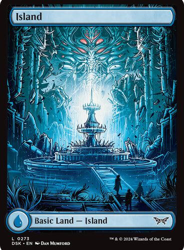 Island (#273) (Full Art) Duskmourn: House of Horror