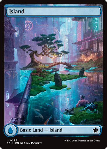 Island (#285) (Full Art) Foundations
