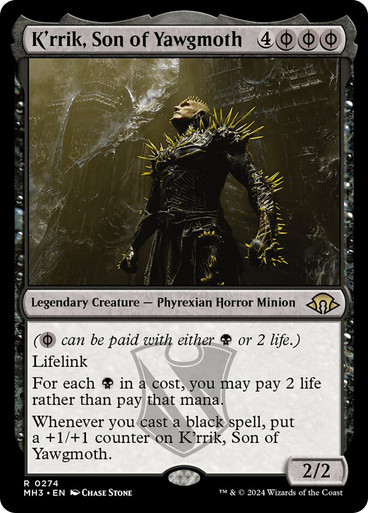KrrikSonOfYawgmoth__69974 K'rrik, Son of Yawgmoth Modern Horizons 3
