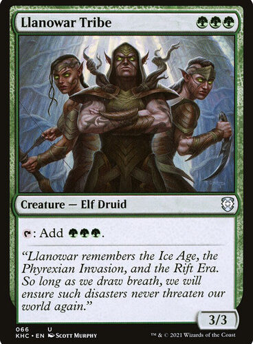 Llanowar Tribe Kaldheim Commander