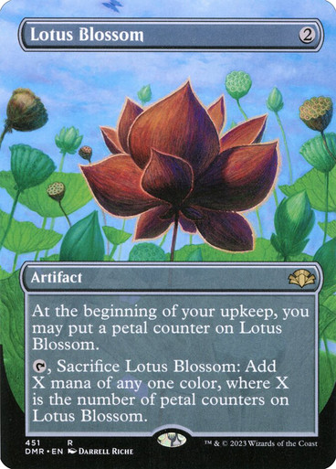 LotusBlossom451__62335 Lotus Blossom (Borderless) Dominaria Remastered - Borderless