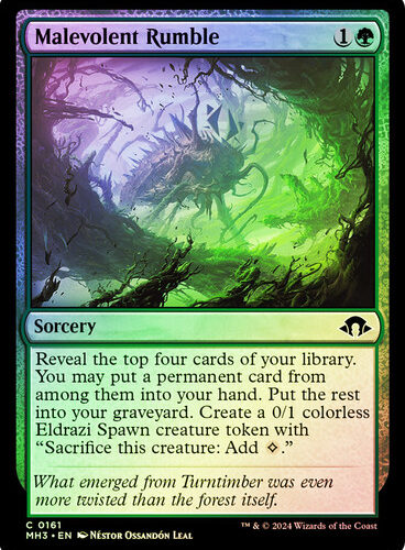Malevolent Rumble Modern Horizons 3 FOIL