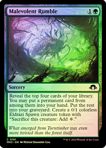 MalevolentRumble__25010 Malevolent Rumble Modern Horizons 3 FOIL