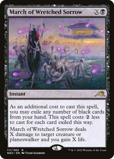 MarchOfWretchedSorrow__18901 March of Wretched Sorrow Kamigawa: Neon Dynasty