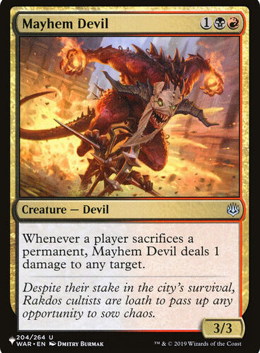 Mayhem Devil Planeswalker Symbol Reprints