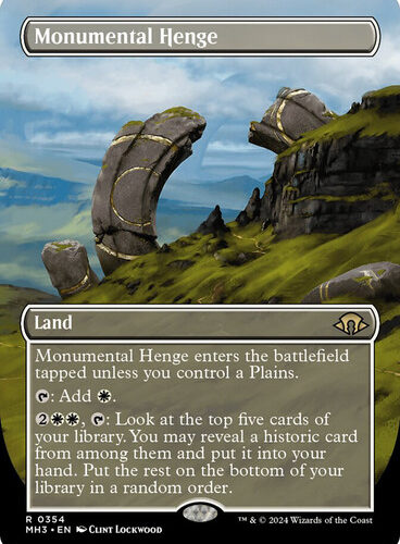 Monumental Henge (Borderless) Modern Horizons 3 - Variants