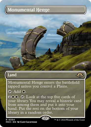 MonumentalHenge354__34857 Monumental Henge (Borderless) Modern Horizons 3 - Variants