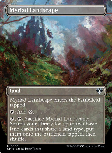 Myriad Landscape (Borderless) Commander Masters - Variants