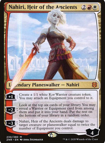 Nahiri, Heir of the Ancients (Promo Pack) (Zendikar Rising) Promo: Planeswalker Stamped