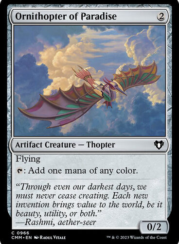 Ornithopter of Paradise Commander Masters