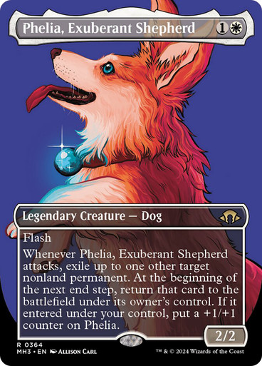 PheliaExuberantShepherd364__33827 Phelia, Exuberant Shepherd (Borderless) Modern Horizons 3 - Variants