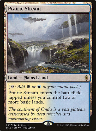 Prairie Stream (Battle for Zendikar) (Alternate Art) Promo: General