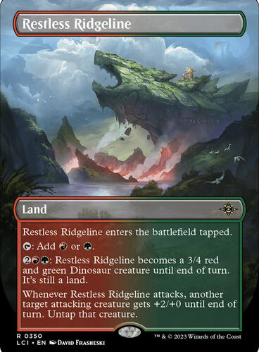 Restless Ridgeline (Borderless) The Lost Caverns of Ixalan - Variants