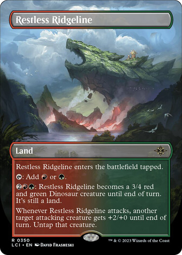 RestlessRidgeline350__87753 Restless Ridgeline (Borderless) The Lost Caverns of Ixalan - Variants