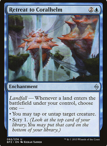 Retreat to Coralhelm Battle for Zendikar
