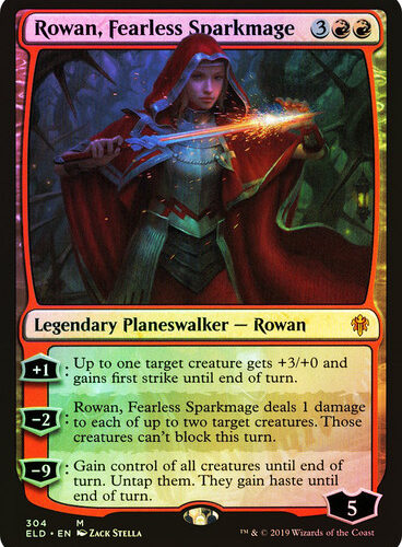 Rowan, Fearless Sparkmage Throne of Eldraine