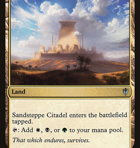 Sandsteppe Citadel Commander 2016