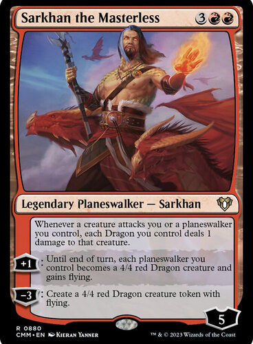 Sarkhan the Masterless Commander Masters