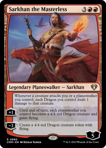 Sarkhan the Masterless Commander Masters