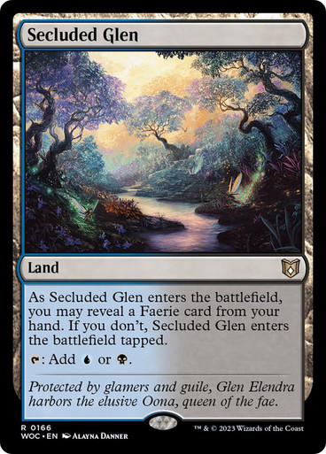 SecludedGlen__26192 Secluded Glen Wilds of Eldraine Commander
