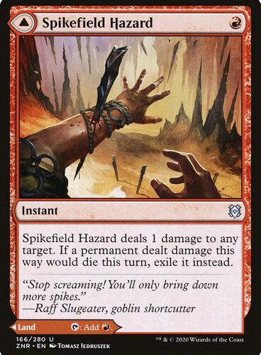 Spikefield Hazard // Spikefield Cave Zendikar Rising