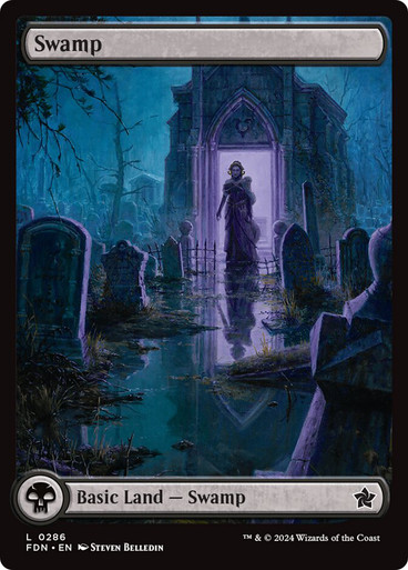 Swamp (#286) (Full Art) Foundations