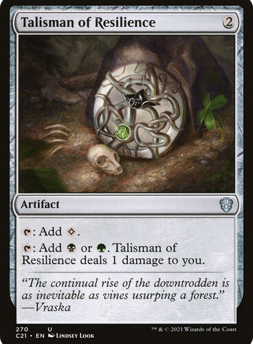 Talisman of Resilience Commander 2021