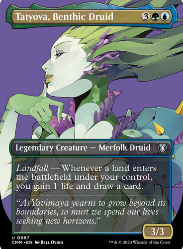 Tatyova, Benthic Druid (Borderless) Commander Masters - Variants